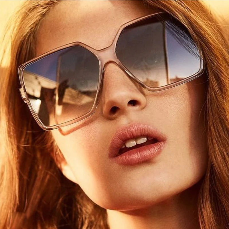 Oversized Designer Square Women Sunglasses