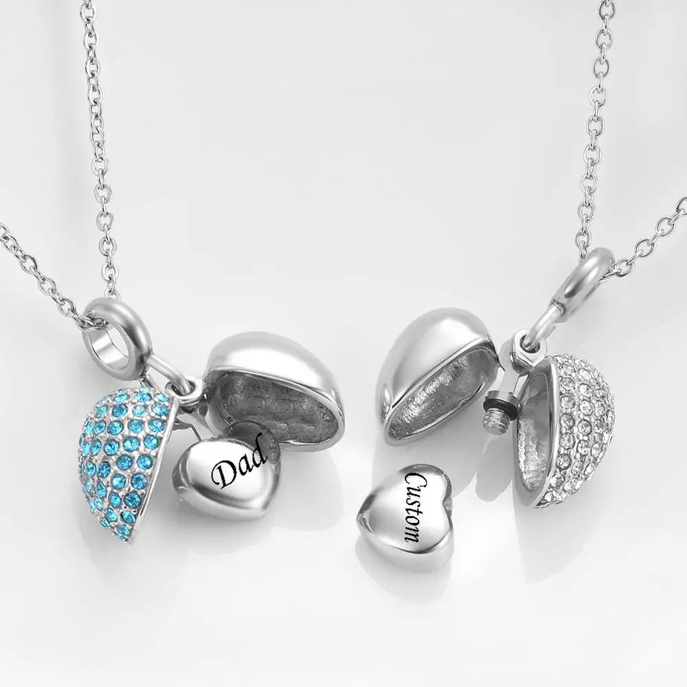 Stainless steel Cremation Jewelry Urn for Ashes