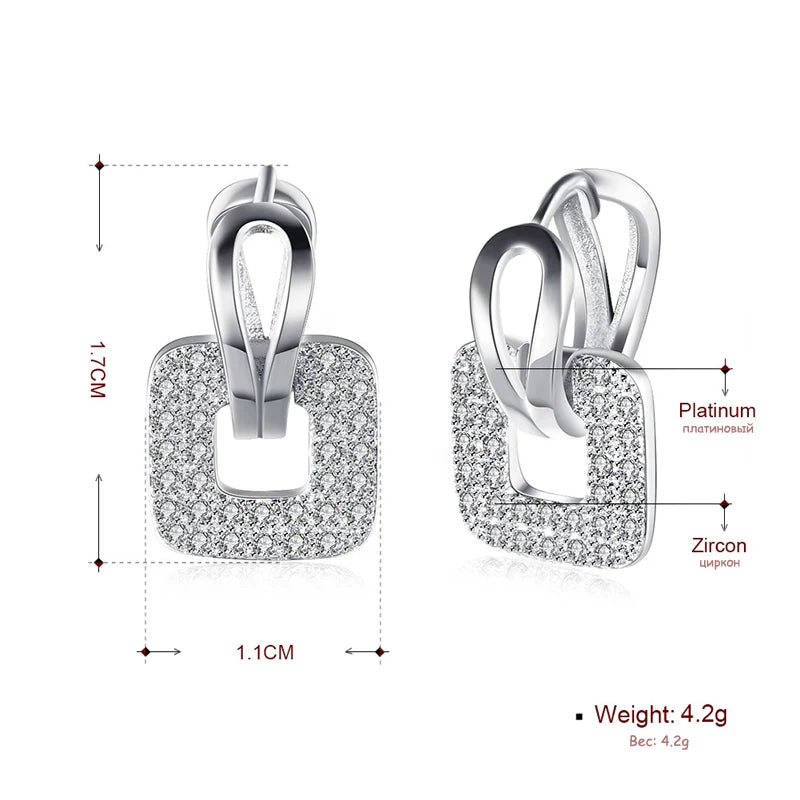 Round & Square Hoop Earrings