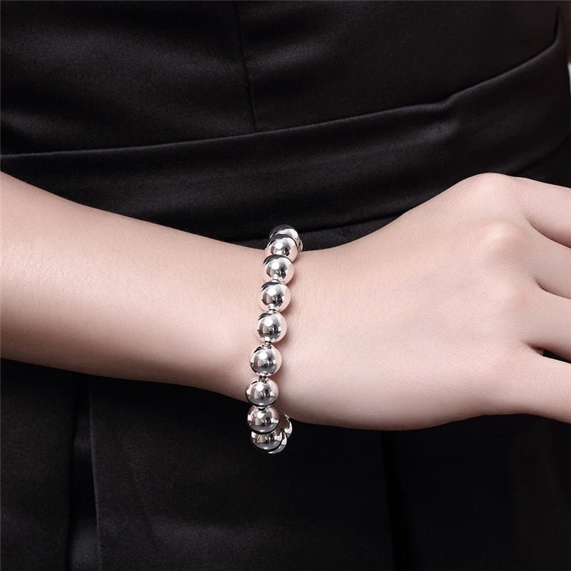 Sterling Silver Circle Ball Beads