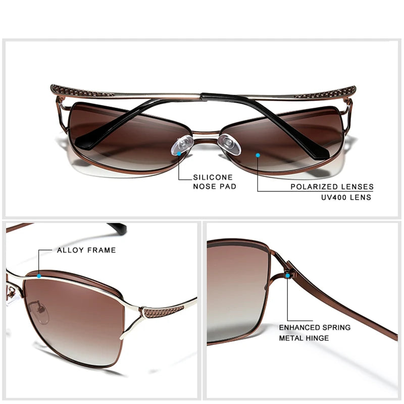 Ladies Vintage Brand Designer Driving Sunglasses