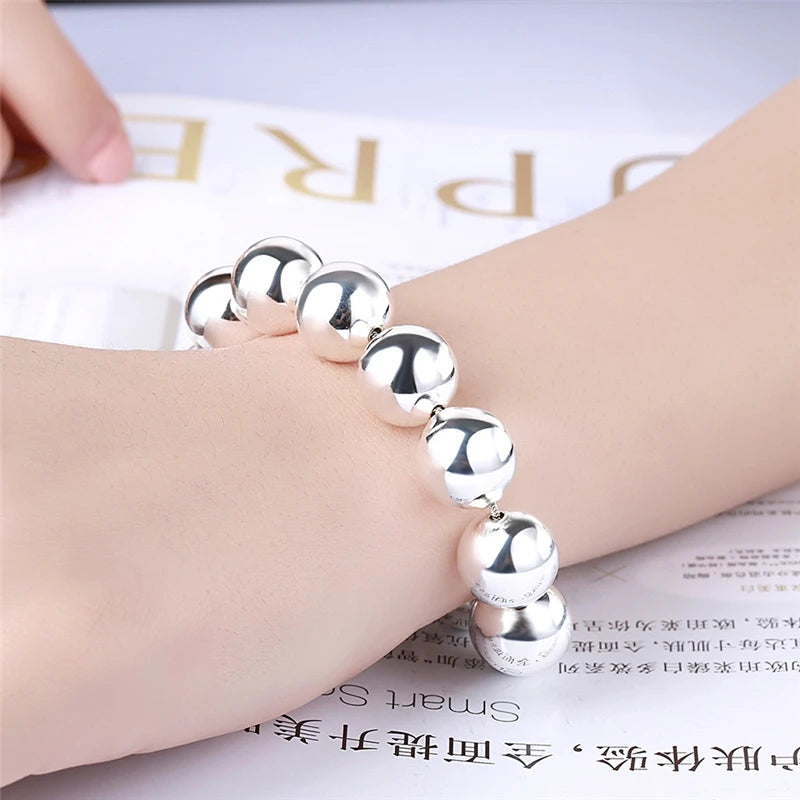 Sterling Silver Circle Ball Beads
