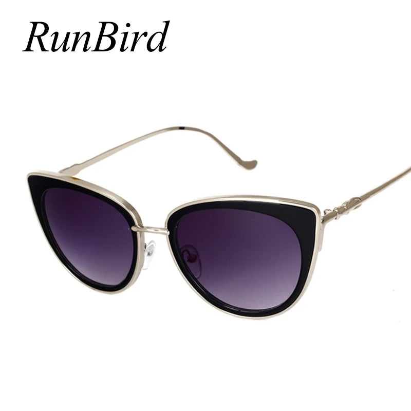 Metal Frame Cat Eye Women Sunglasses