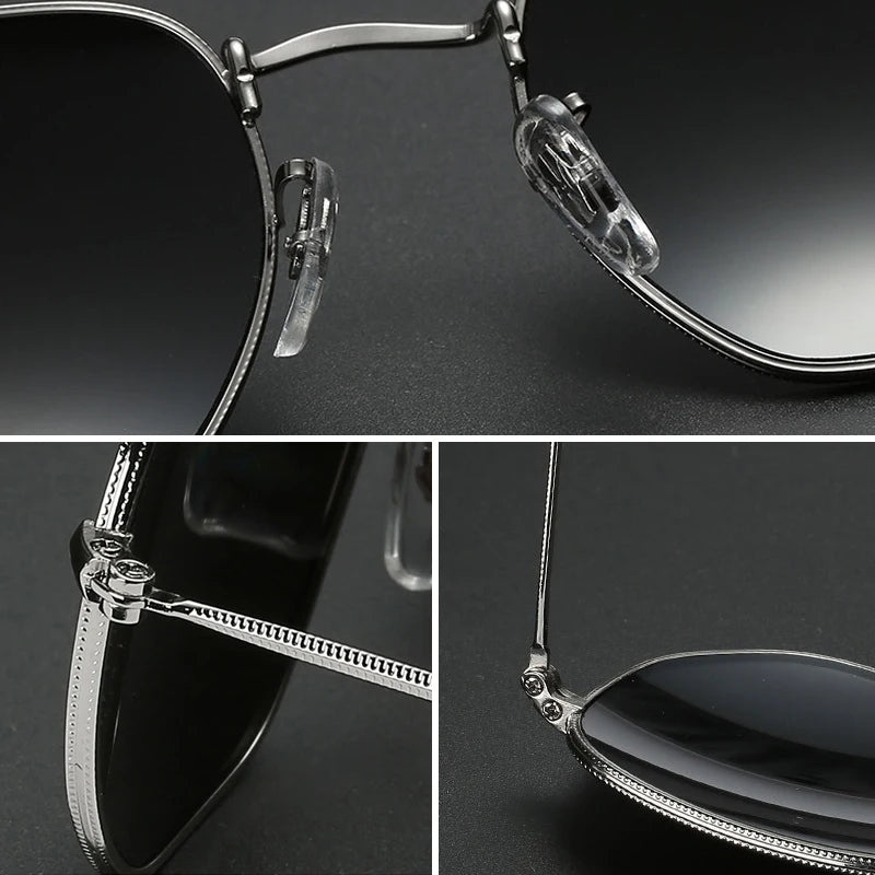 Retro Hexagon Fashion Women Sunglasses