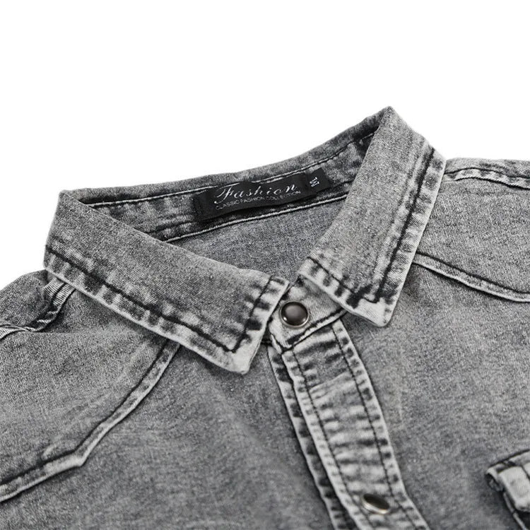Men Denim Shirt Slim Fit