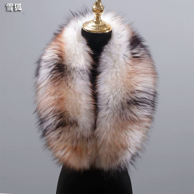 Woolen Coat Imitation Fur Green Fruit Collar Widened Plush