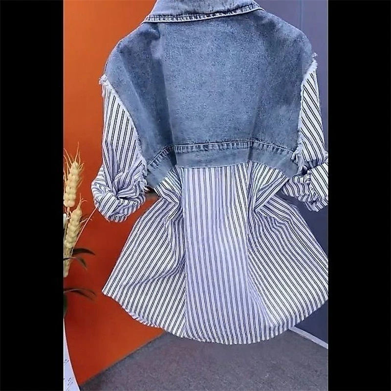 New Splicing Denim Jacket