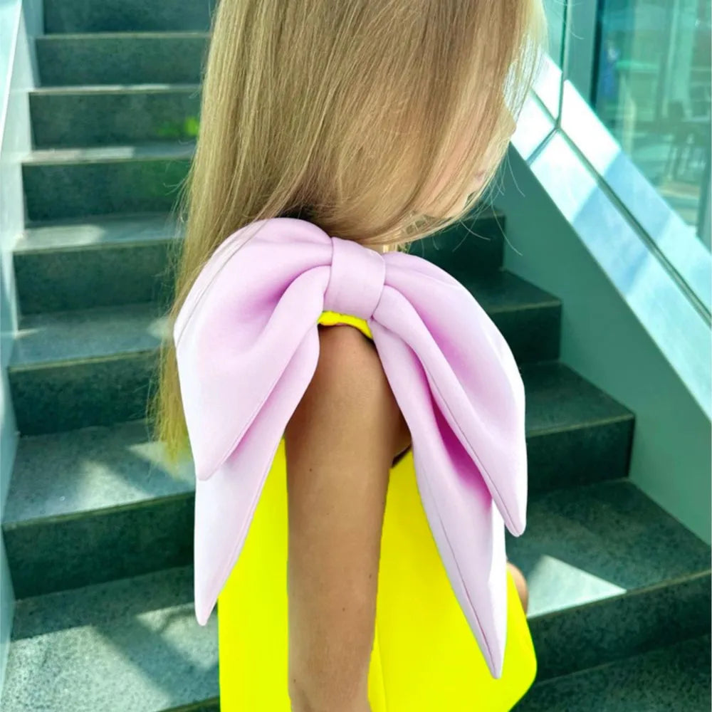 Girls Bow Princess Dress Sleeveless
