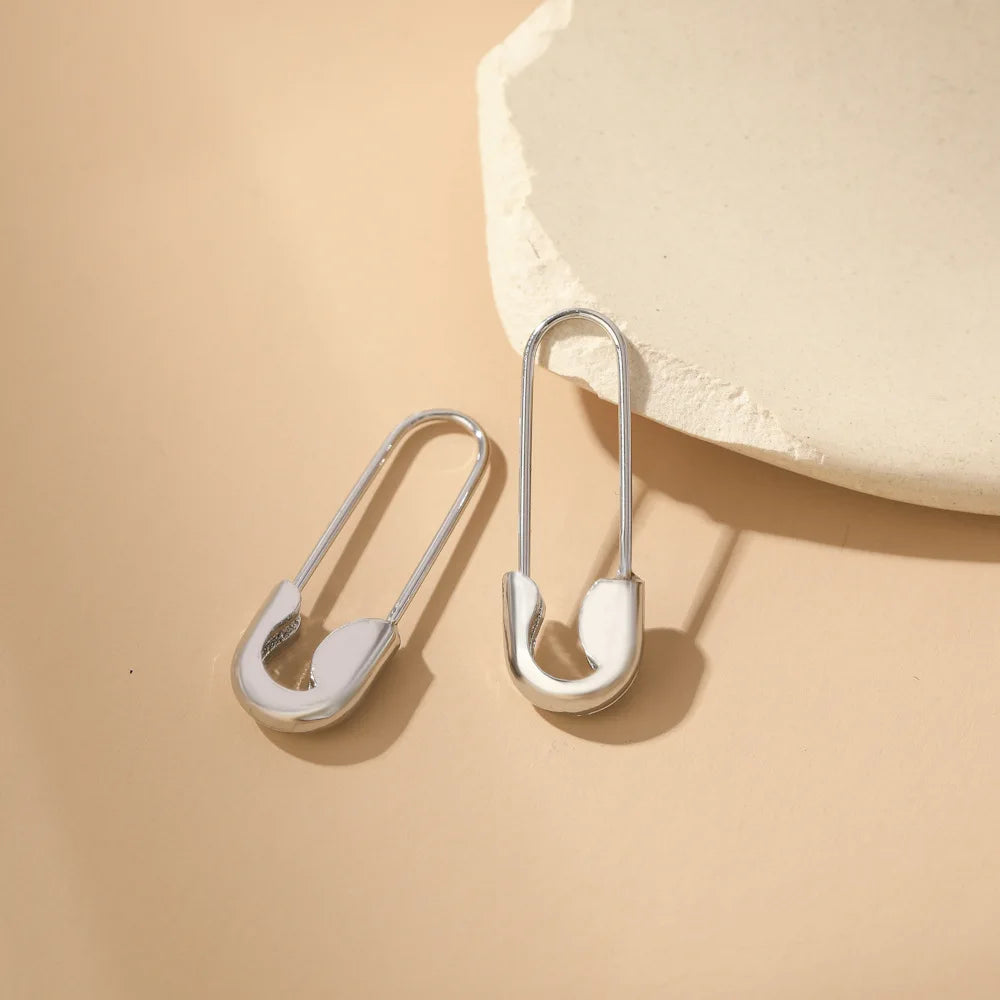 Simple Mini Safe Pin Earrings