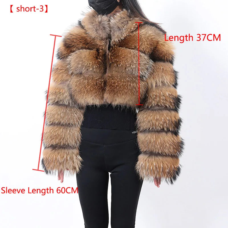 Fur Coat Natural Fox Fur Winter Coats Short