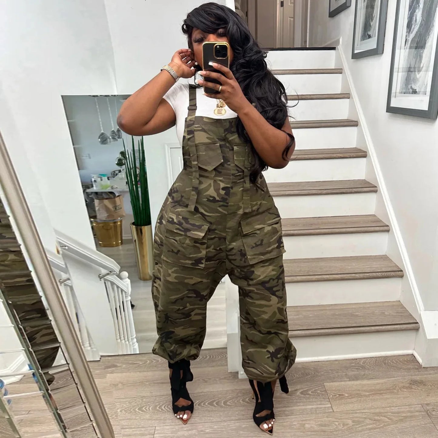 Camouflage Baggy Jumpsuit