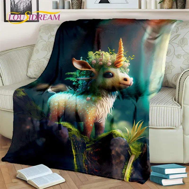Unicorn Soft Throw Blanket