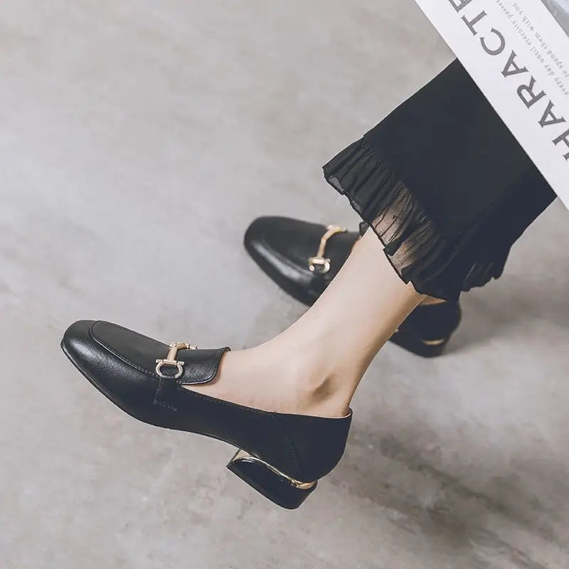 Square Toe Loafers Moccasins Women's