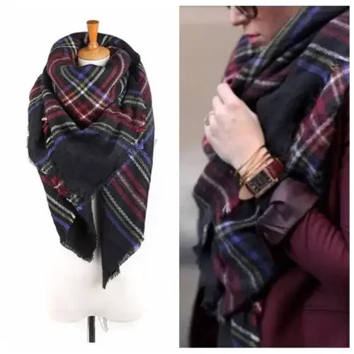 140cm Unisex Women Men Warm Large Oversized Scarf Wrap Shawl