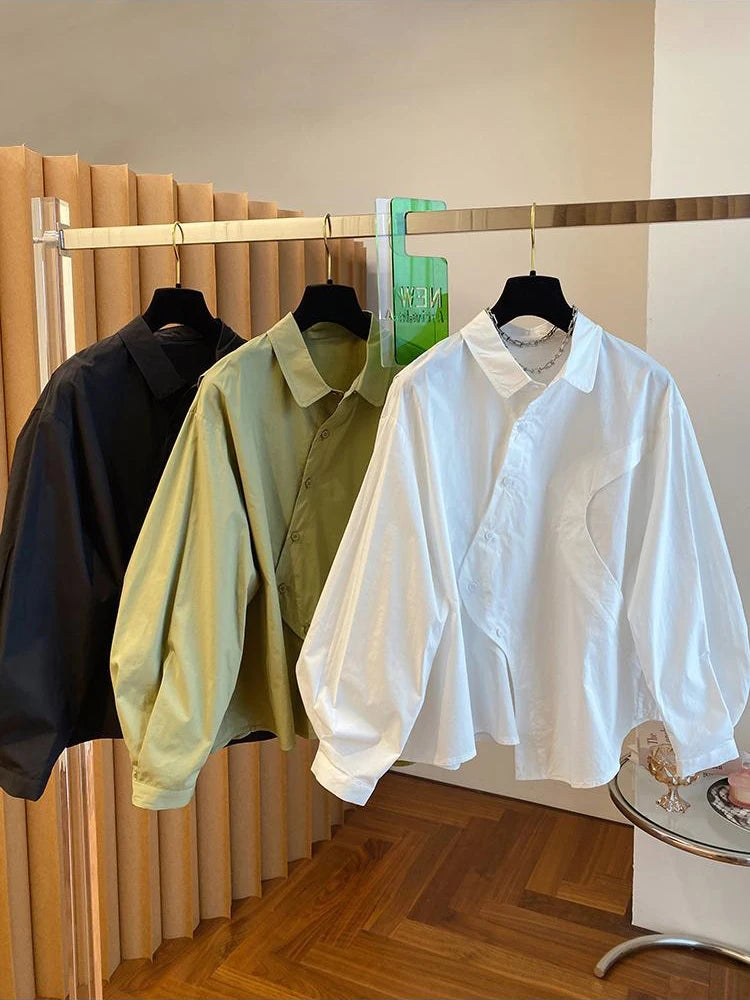 Irregular Shirt Loose Casual Shirts