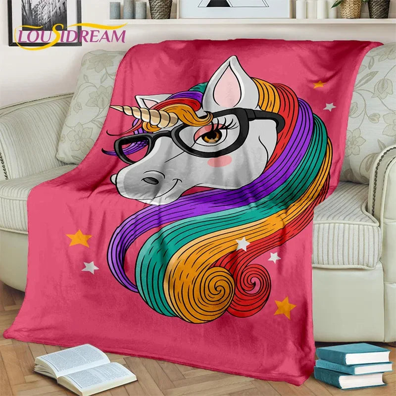 Unicorn Soft Throw Blanket