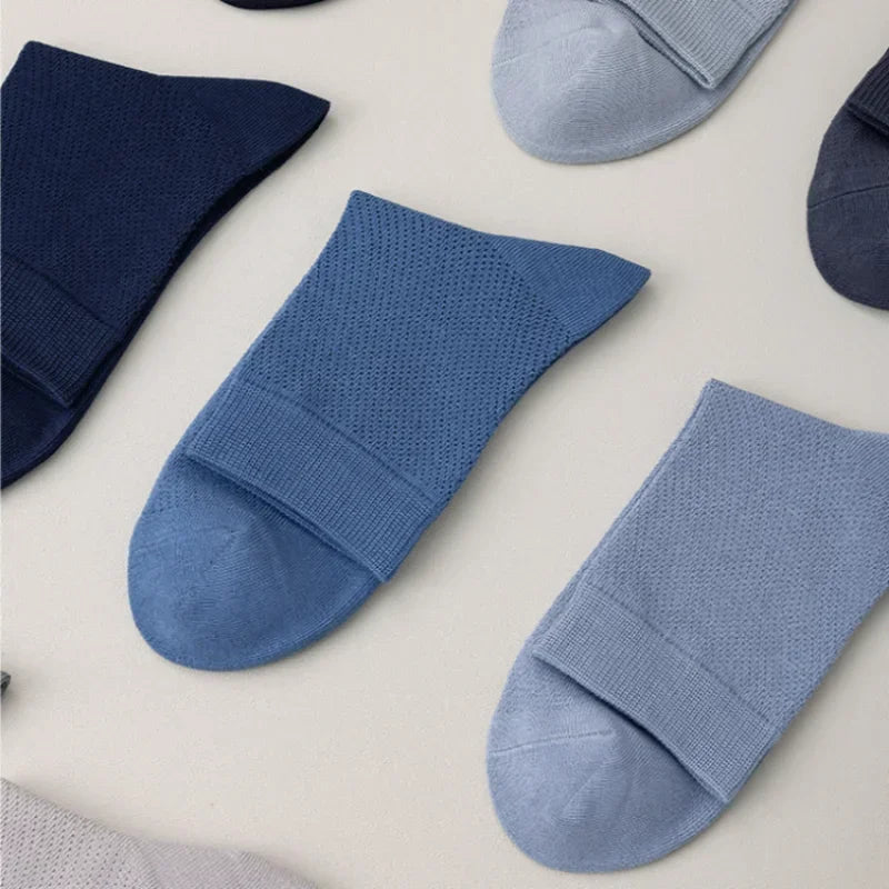 5 Pairs Men High Quality 96% Pure Cotton Socks