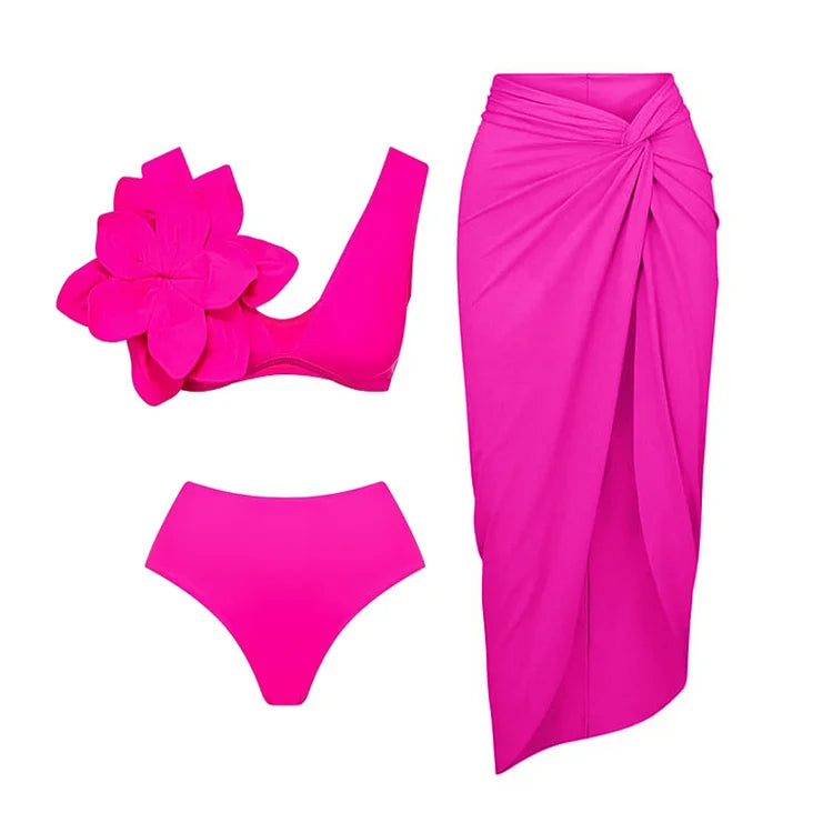Two Piece Swimsuit Beach Skirt