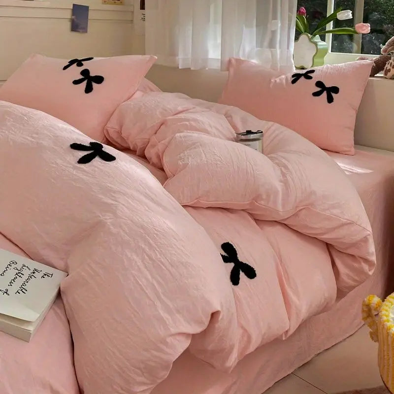 Princess Bowknot Bedding Duvet Cover Set