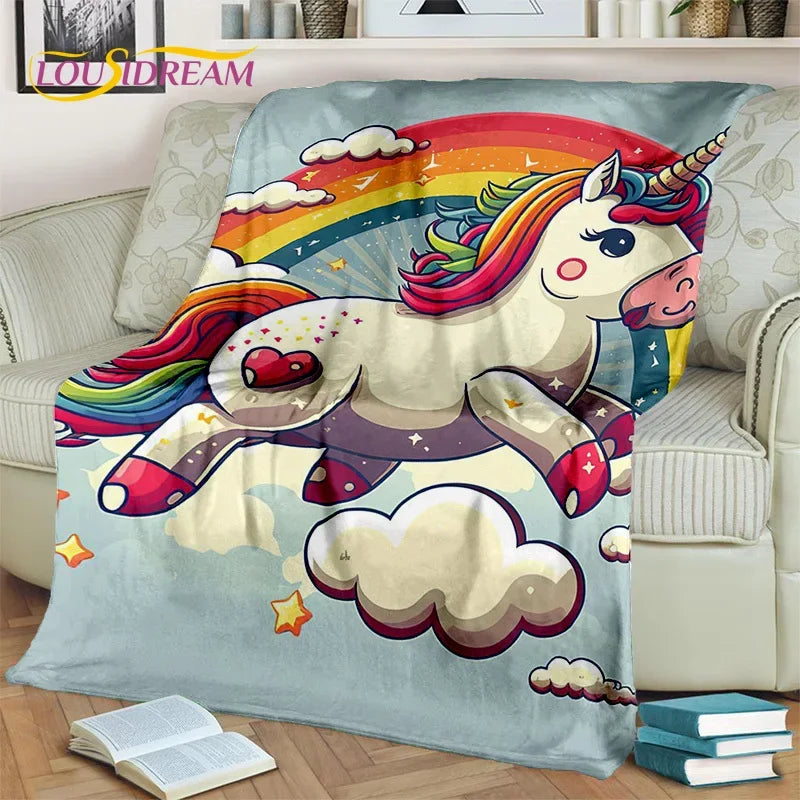 Unicorn Soft Throw Blanket