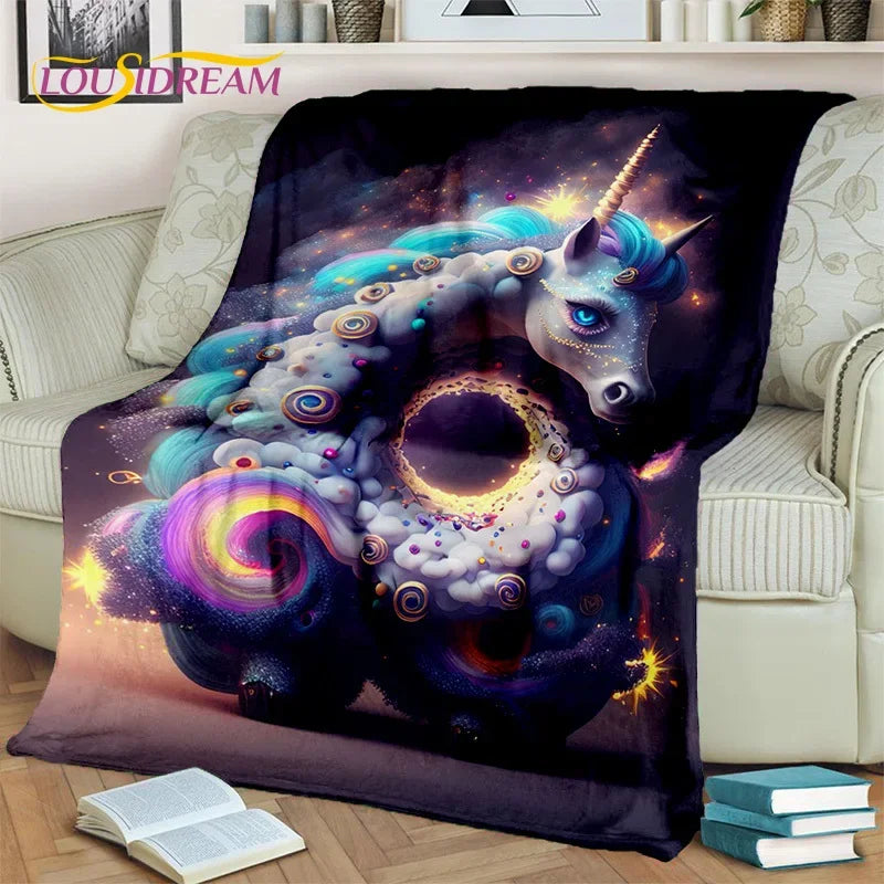 Unicorn Soft Throw Blanket