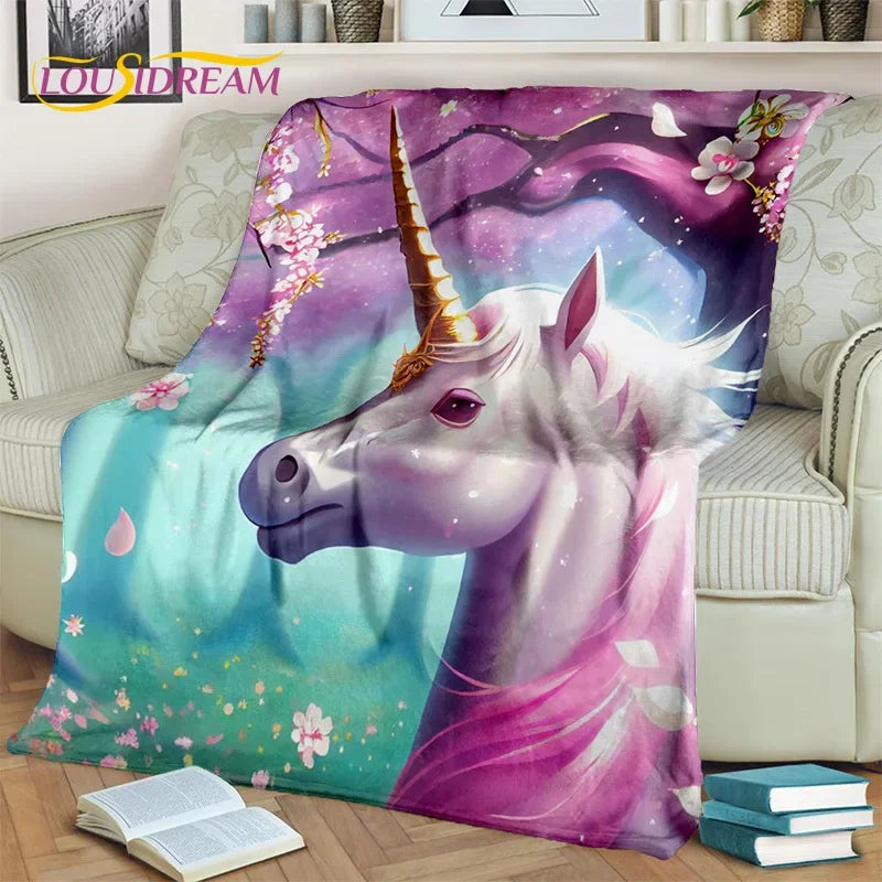 Unicorn Soft Throw Blanket