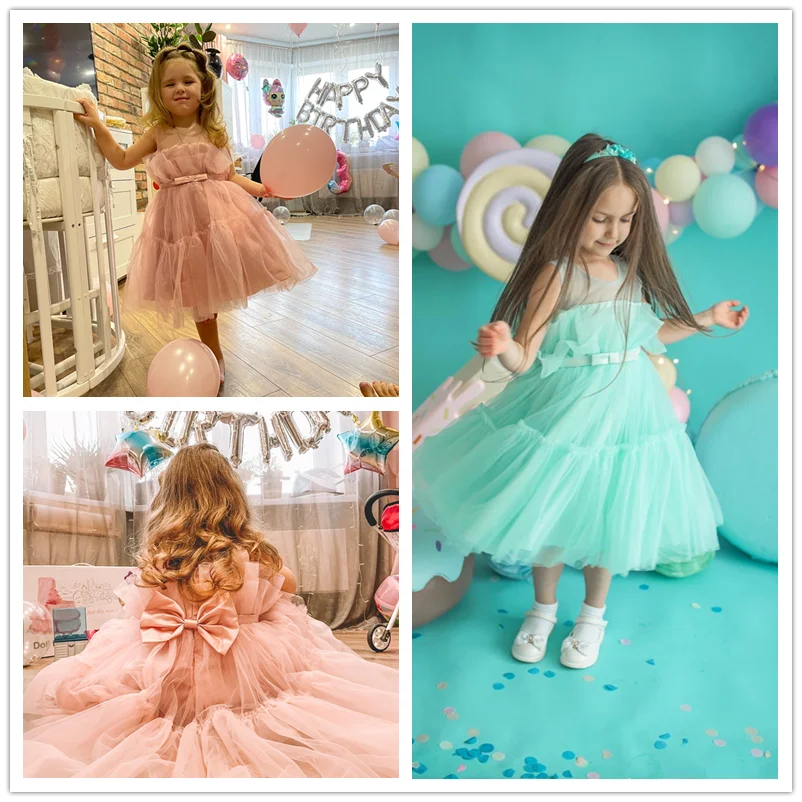 Girls Toddler Princess Gown Elegant Tulle