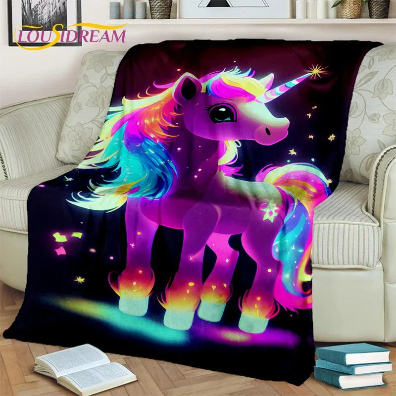 Unicorn Soft Throw Blanket
