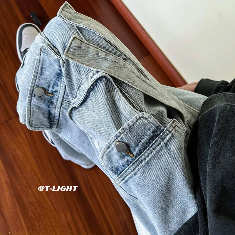 Women Street Retro Hip Hop Baggy Jeans
