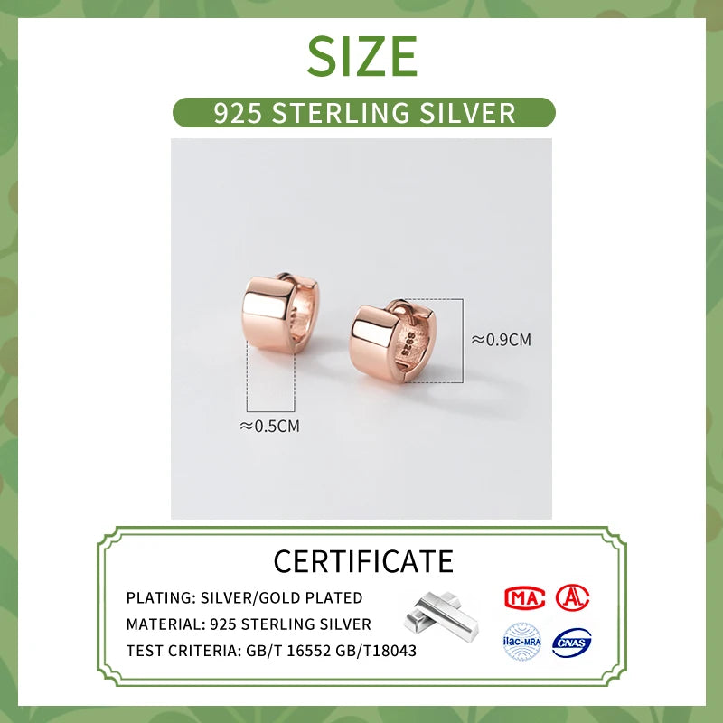 Wide Surface Hoop Earrings