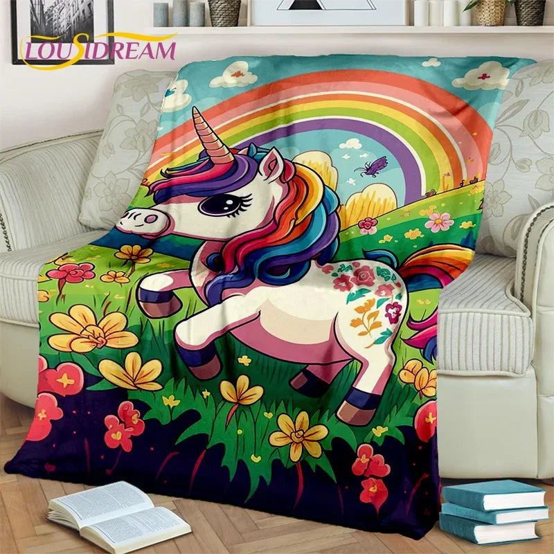 Unicorn Soft Throw Blanket