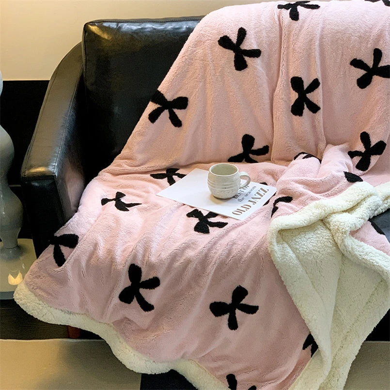 Sweet Bow Casual Blanket