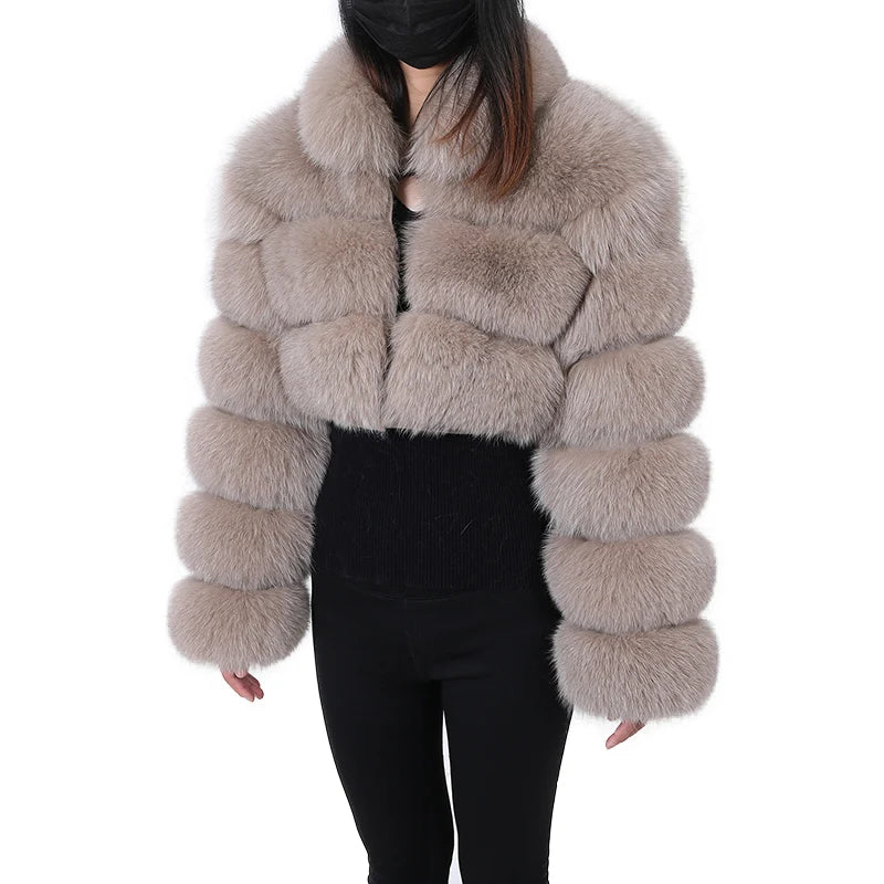 Fur Coat Natural Fox Fur Winter Coats Short