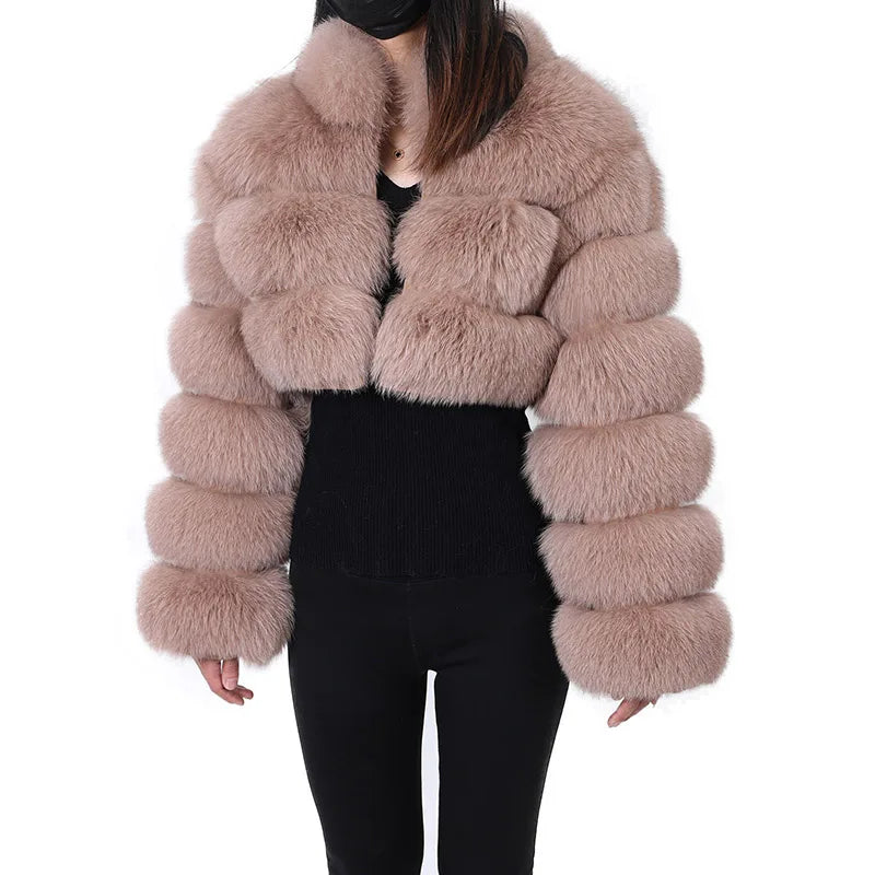 Fur Coat Natural Fox Fur Winter Coats Short