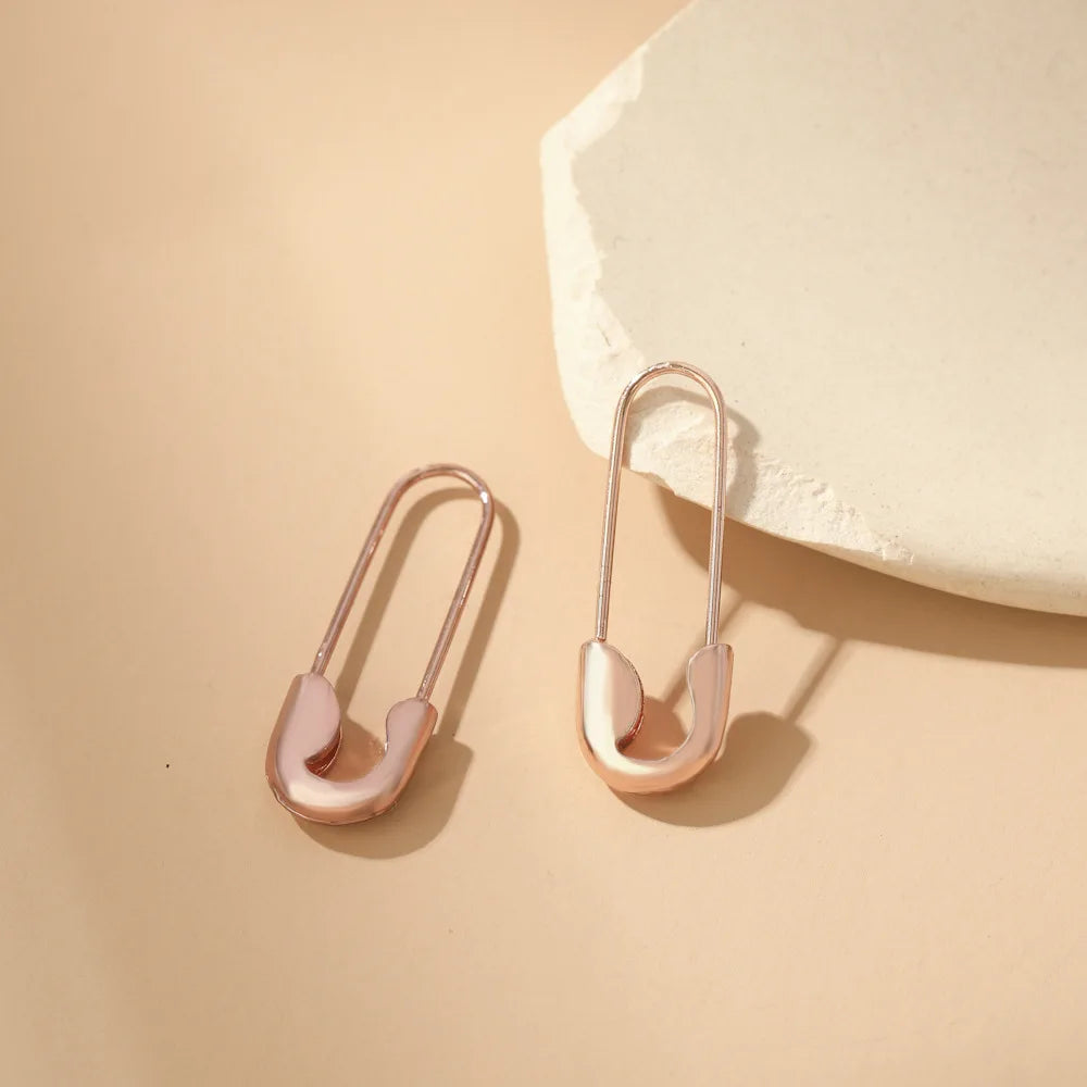 Simple Mini Safe Pin Earrings