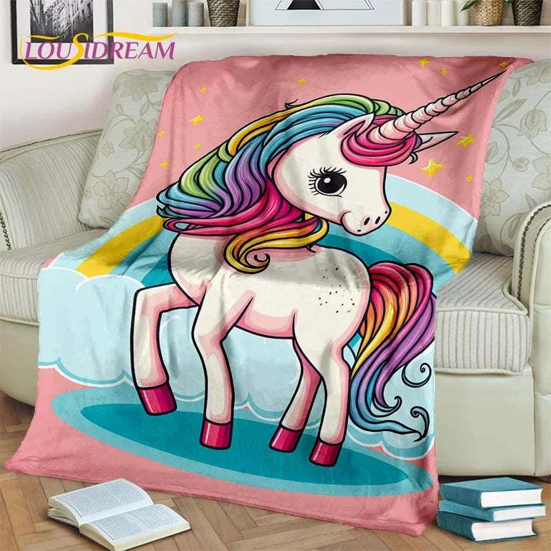 Unicorn Soft Throw Blanket