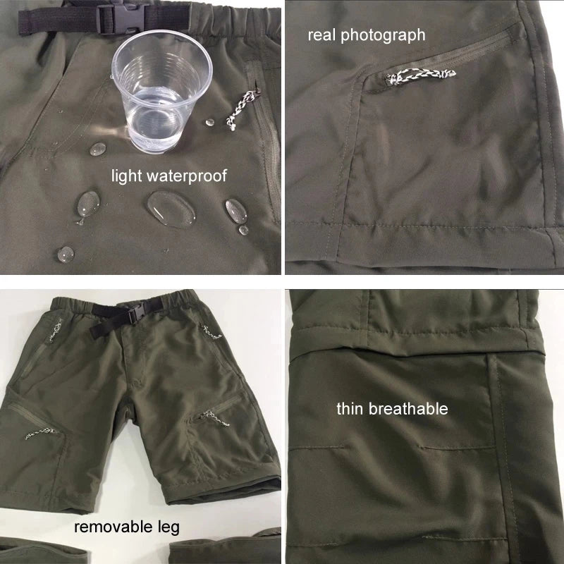 Detachable Quick Dry Cargo Pants