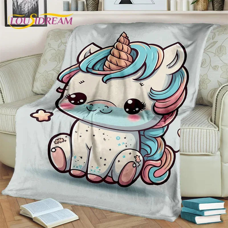 Unicorn Soft Throw Blanket