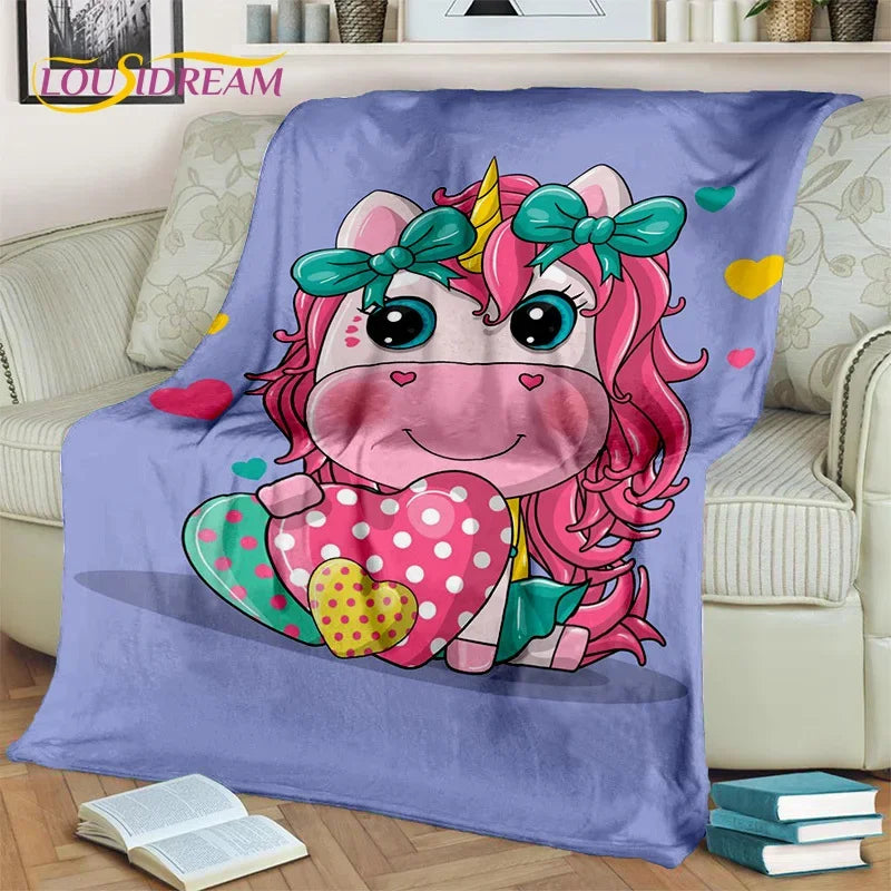 Unicorn Soft Throw Blanket
