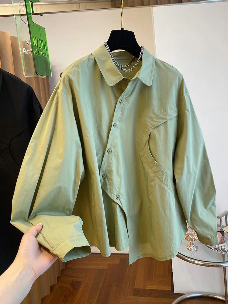 Irregular Shirt Loose Casual Shirts