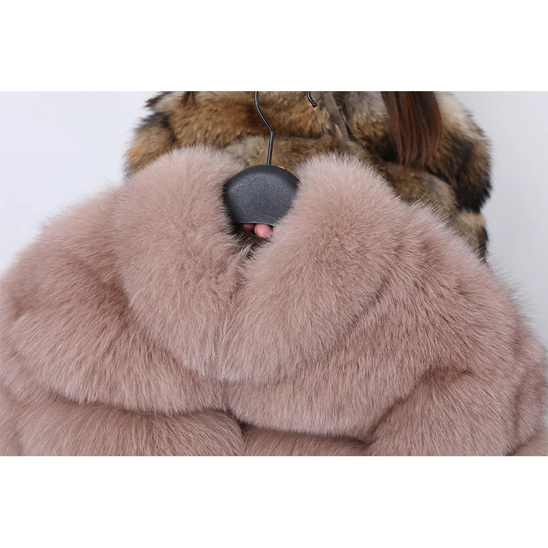 Fur Coat Natural Fox Fur Winter Coats Short