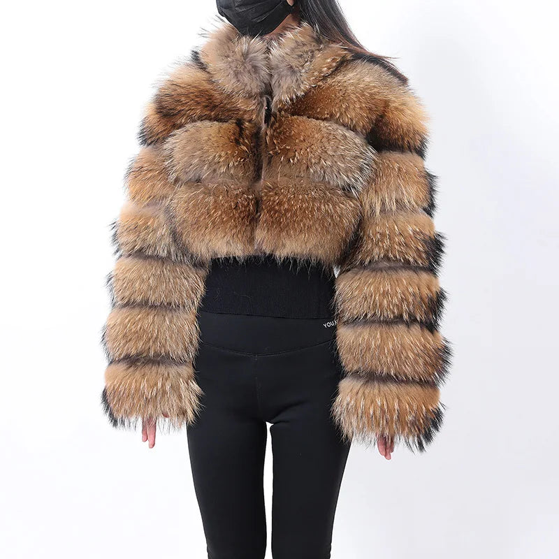 Fur Coat Natural Fox Fur Winter Coats Short