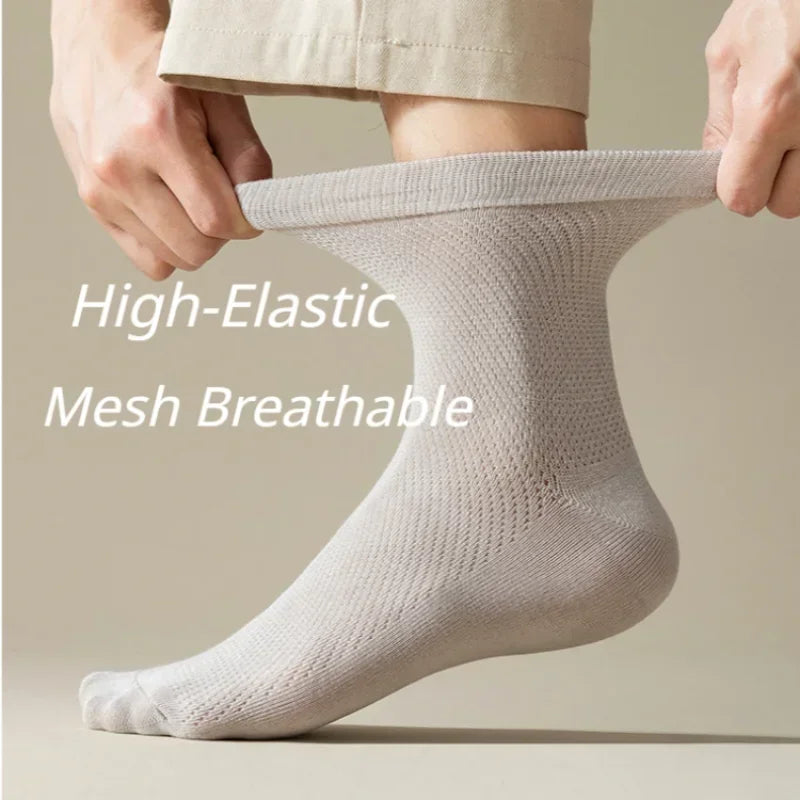 5 Pairs Men High Quality 96% Pure Cotton Socks