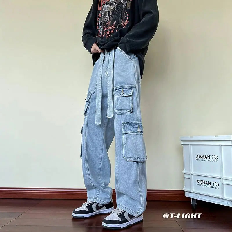 Women Street Retro Hip Hop Baggy Jeans