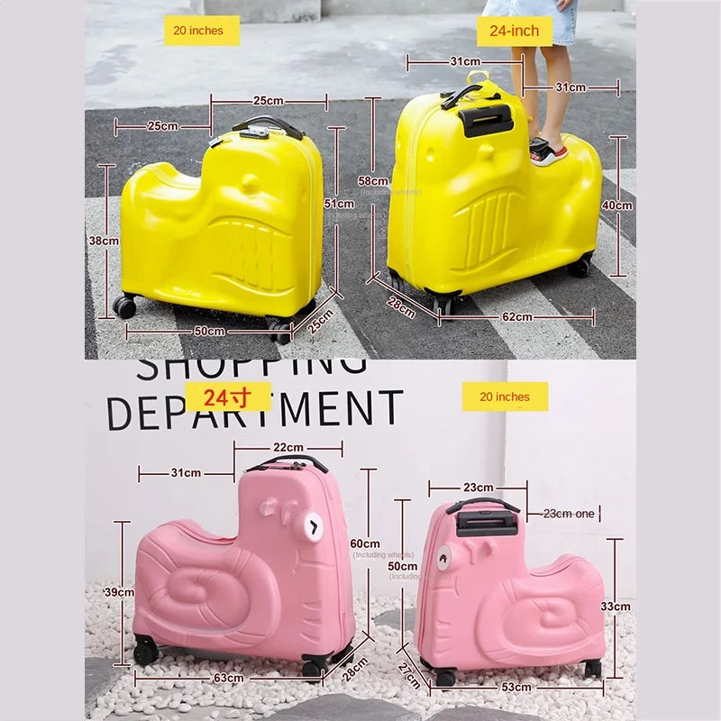 Lovely Snail Luggage Trolley Box