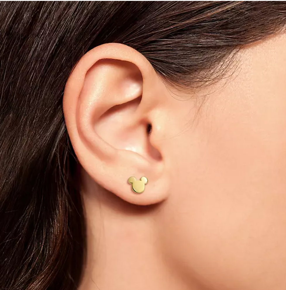 Disney Mickey or Minnie Mouse Earring in 14K Gold