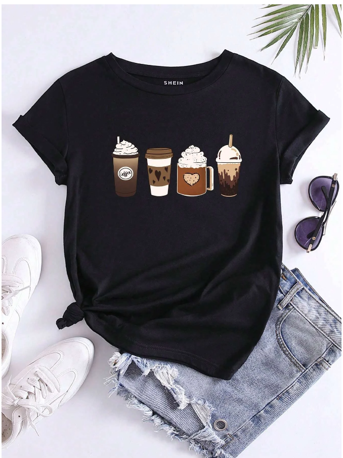 Coffee Print Tee