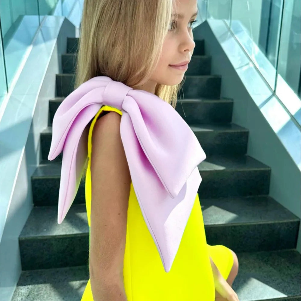 Girls Bow Princess Dress Sleeveless