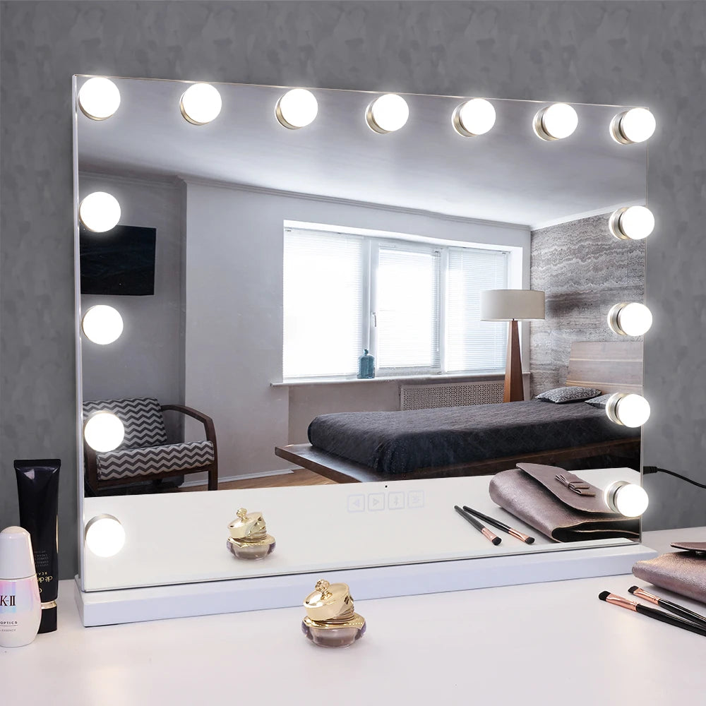 Large Bluetooth Vanity Mirror Hollywood Lights