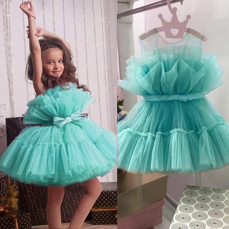 Girls Toddler Princess Gown Elegant Tulle